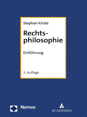 cover image of Rechtsphilosophie